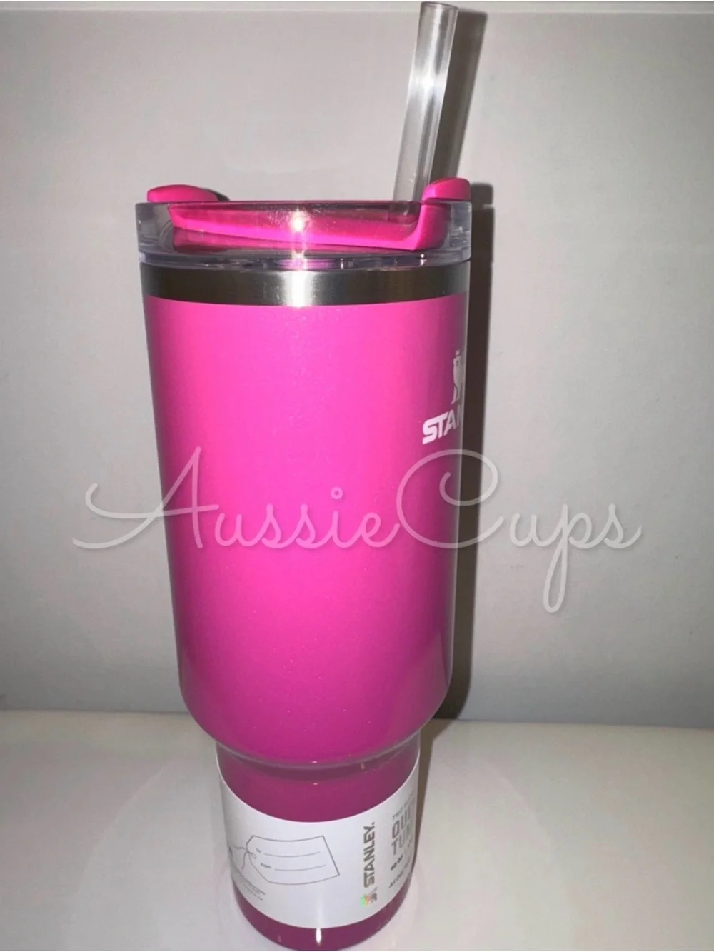 Stanley Punch Shimmer, Pink Insulated Tumbler with Handle & Straw Quencher 40 oz - Picture 6 of 10